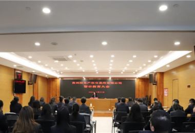 以案為鑒，警醒前行——貴州陽光產(chǎn)權(quán)交易所黨委組織召開2024年警示教育大會