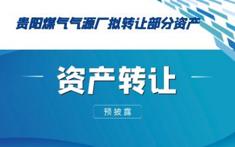 （預(yù)披露）貴陽煤氣氣源廠擬轉(zhuǎn)讓部分資產(chǎn)預(yù)披露